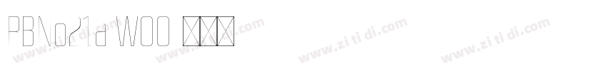 RBNo21a W00字体转换